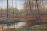 Carl Møller, Springtime in a forest.