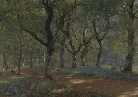 Adolph Larsen, Inde i skoven
