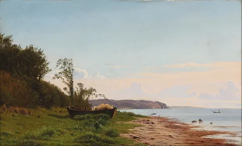 A. Thorenfeld, The coast by Braten near Svendborg, Funen.