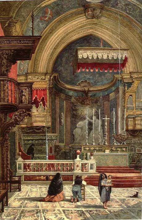 Hans Johan Frederik Berg, Interior of Saint John's Co-Cathedral, Valletta