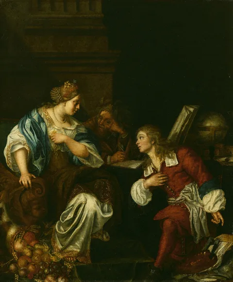 Jacob van der Sluys, Allegory on Leaving the Orphanage