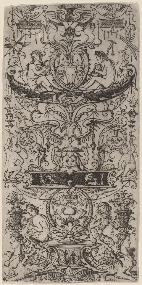 Nicoletto de Modène, Ornament Panel: Victoria Augusta