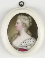 Christian Friedrich Zincke, Caroline van Brandenburg-Anspach (1683-1737). Echtgenote van George II, koning van Engeland