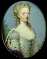 Christian Friedrich Zincke, Portrait of Anna van Hannover (1709-1759)