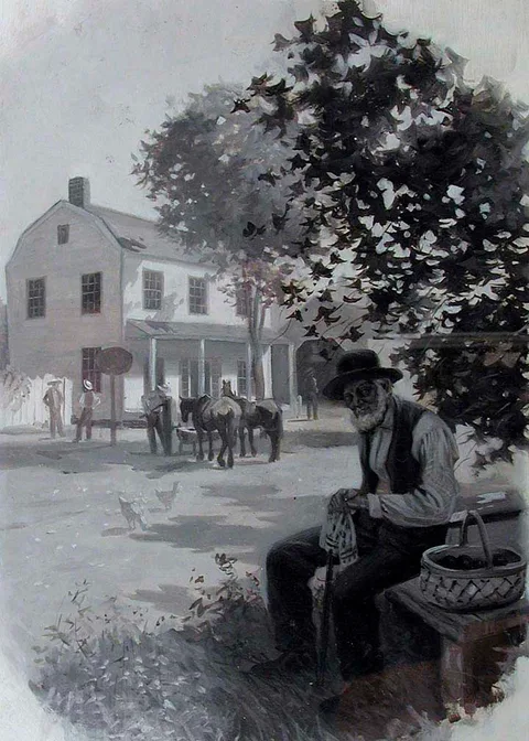 Will Vawter, Illustration for 'Whatever the Weather May Be', Riley Songs of Cheer