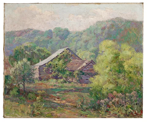 Will Vawter, Barnes Cabin on Owl Creek, Brown County