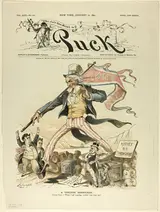 Louis Dalrymple, A Useless Barricade, from Puck