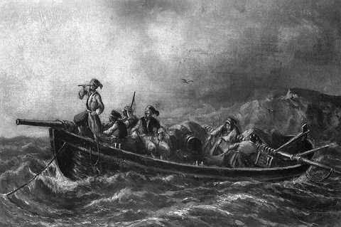 Albert van Beest, Men in a Boat