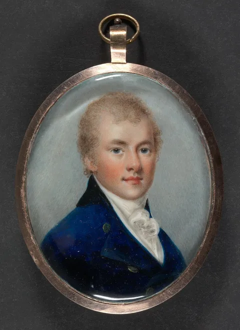 Thomas Hargreaves, Recto: Gentleman in a Blue Jacket