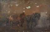 William Sidney Goodwin, Horses Hauling Stone at Portland