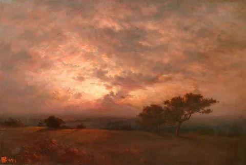 William Sidney Goodwin, Stormy Sunset, New Forest