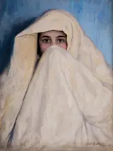 Dário Villares Barbosa, Moorish Woman, signed Tanger (Morocco), lower-left.