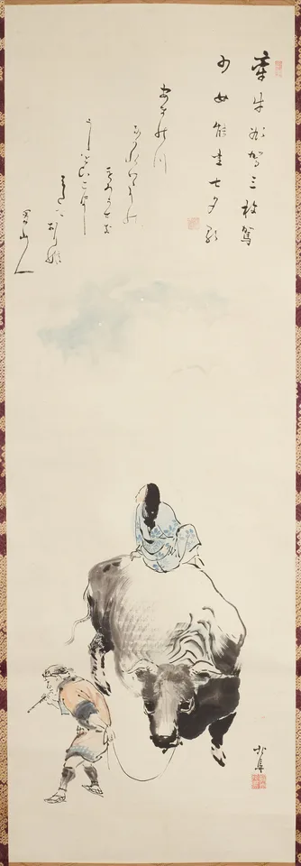 Teisai Hokuba, Ox herder as Mitate of Kengyu_