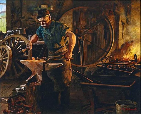 John Henry Hintermeister, Village Blacksmith