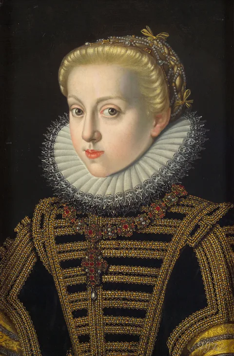 Jakob de Monte, Archduchess Katharina Renea (1576-1595) in black dress