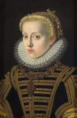 Jakob de Monte, Archduchess Katharina Renea (1576-1595) in black dress