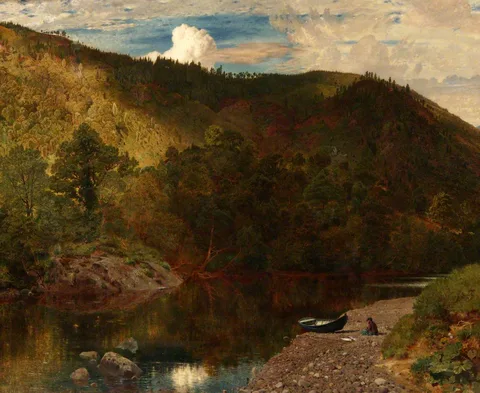 John Samuel Raven, Clear Dark Shadows and Bright Gleams of Light, near Dunkeld