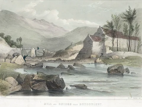 John Brandard, Mill and bridge near Beddgelert