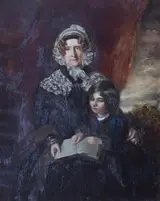 James Rannie Swinton, Frances Bankes, Lady Brownlow (1756–1847) and her  Great-Grandson John William Spencer Brownlow Egerton Cust, later, 2nd Earl Brownlow (1842-1867)