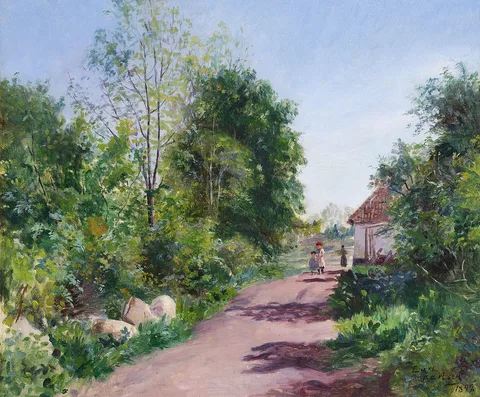 Carl Carlsen, Girls on a road.