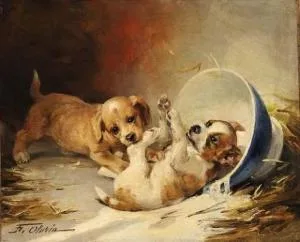 Federico Olaria, Playing Puppies