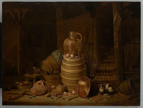 Jan Spanjaert, Still Life with a Barrel