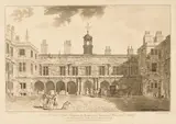 Francis Jukes, The Inner Courtyard of Old Somerset House in the Strand