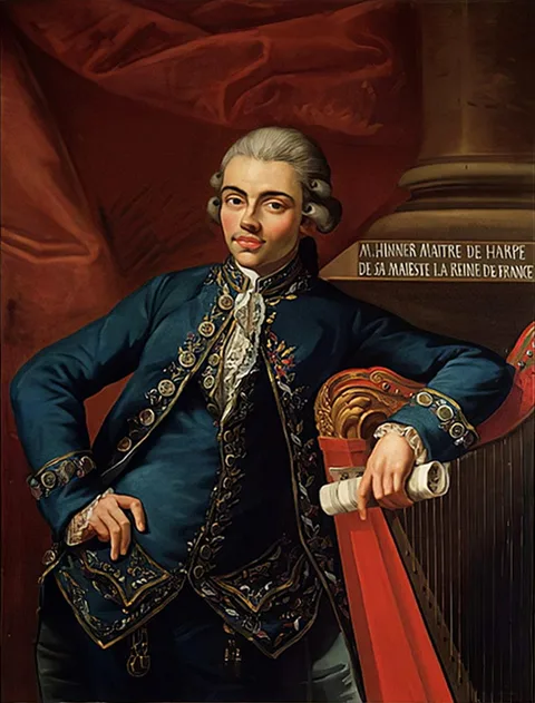 Angelo Crescimbeni, Portrait of German composer and harpist Philipp Joseph Hinner (1754-1805)