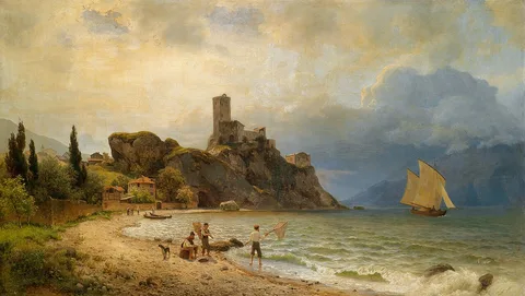 Carl von der Hellen, At the Bay of Malcesine