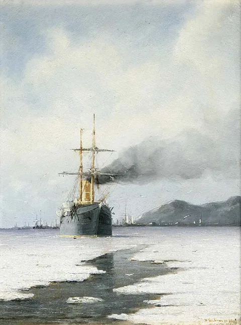 Heinrich Leitner, Steamer in the Ice Sea