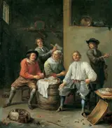 Adriaen Rombouts, Peasants at their meal