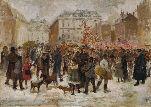Ernst Juch, Christmas market in Vienna