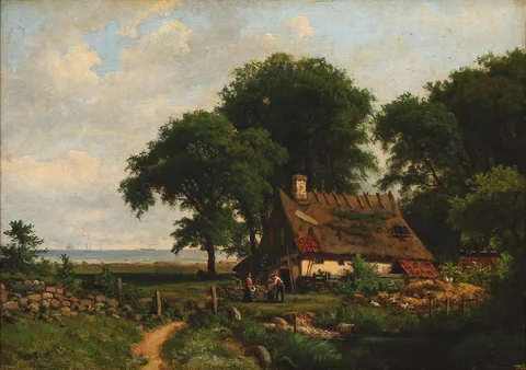 Edvard Michael Jensen, A farmhouse near the coast