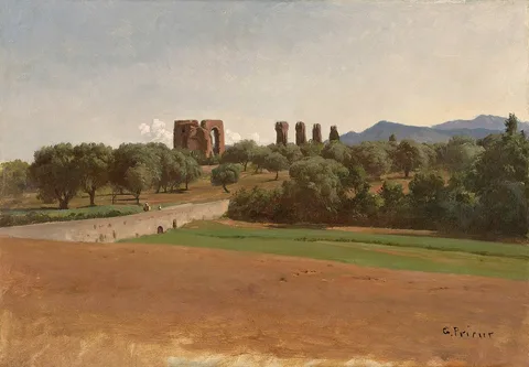 Gabriel Prieur, View of the aqueduct near Fréjus