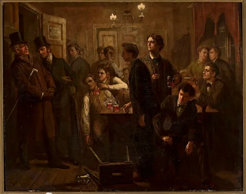Georg Knorr, Scene from a beer-house or a tavern