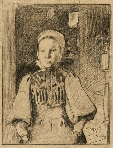 Charles Milcendeau, A young peasant girl from the Vendée