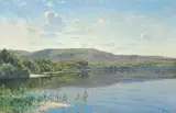 Johannes Boesen, A view of Himmelbjerget on a summer day.