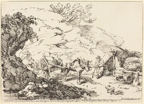 Franz Joseph Manskirsch, Horse and Cart in Quarry