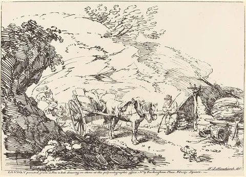 Franz Joseph Manskirsch, Horse and Cart in Quarry