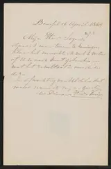 Henri Knip, Brief aan P. Segers