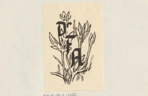 Karl Bock, Ex libris van Franz Adler