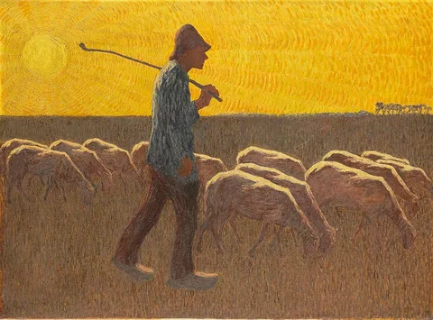 Cornelis Albert van Assendelft, Shepherd with Sheep