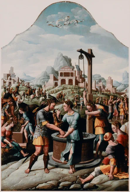 Cornelis Buys, Rebekah and Eliezer at the Well