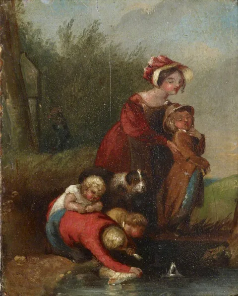 Henry Thomson, Family Group by a Footbridge
