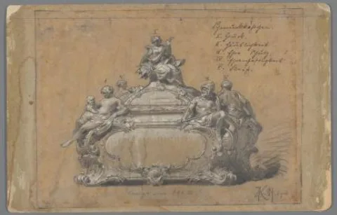 Alexander Kips, Ontwerp voor een juwelenkist van porselein