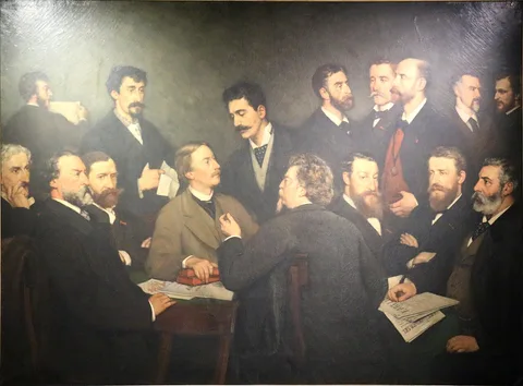 Edmond Lambrichs, Portrait of members of the Société libre des Beaux-Arts