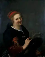 Johannes Baeck, Woman with Rooster