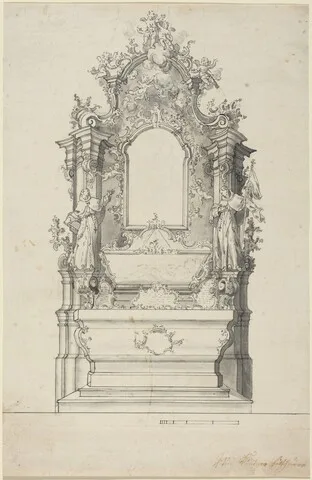 Veit Königer, Rococo Altar with a Reliquary Tomb