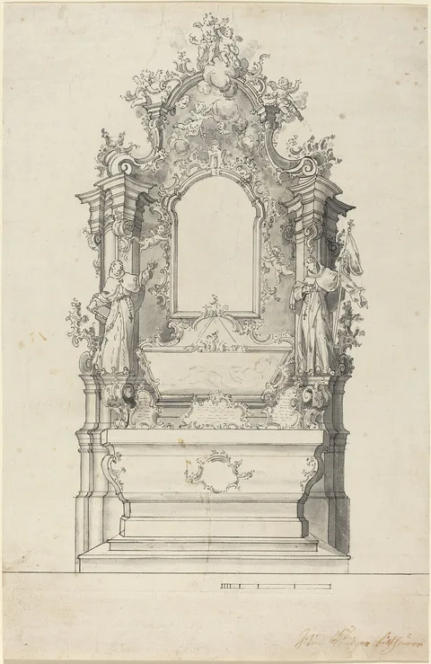 Veit Königer, Rococo Altar with a Reliquary Tomb