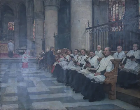 Nicolas Van den Eeden, Interior of the Cathedral of Saint Michael and Saint Gudule in Brussels